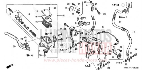 VORDERRADBREMSE (NT650V2/3/4/5) NT650V3 de 2003